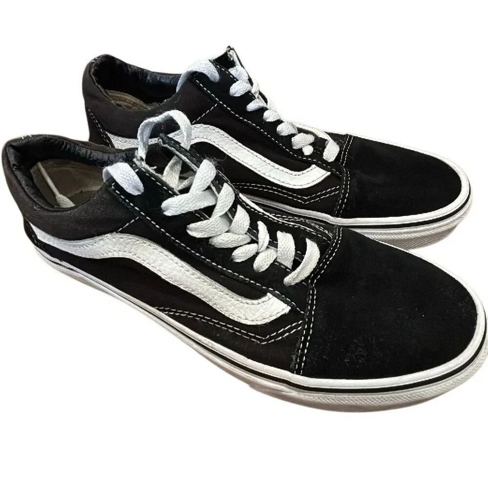 Vans Old Skool Black/White Skate Sneakers – Men’s 5.5 / Women’s 7